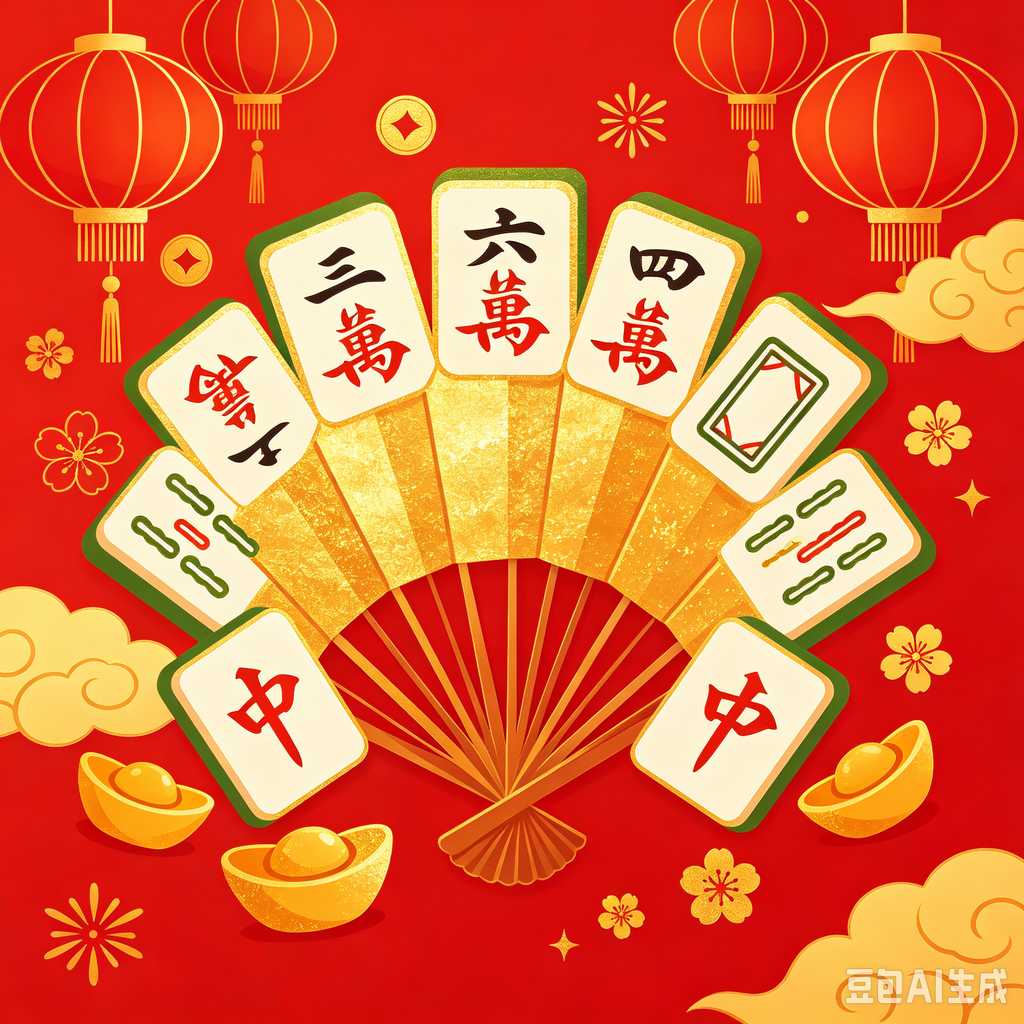 gold accent mahjong set